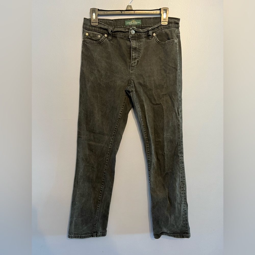LRL Ralph Lauren Jeans‎ Co. Black Women's Classic Straight Jeans Size-6R Casual